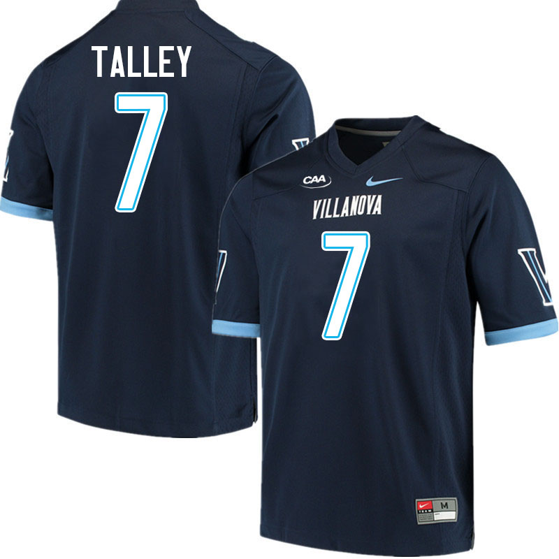 Villanova Wildcats #7 Julian Talley College Football Jerseys Stitched-Navy Villanova Wildcats #7 Julian Talley College Football Jerseys Stitched-Navy